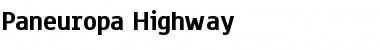 Download Paneuropa Highway Font