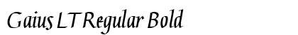 Gaius LT Regular Bold Font Gaius LT Regular Bold Font Preview