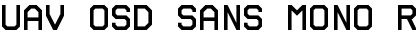 UAV OSD Sans Mono Regular Font
