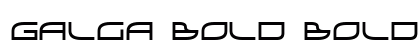 Galga Bold Bold Font Galga Bold Bold Font Preview