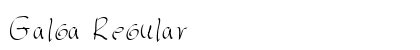 Galga Regular Font Galga Regular Font Preview