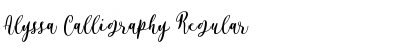 Alyssa Calligraphy Regular Font