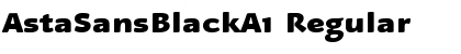 AstaSansBlackA1 Regular Font