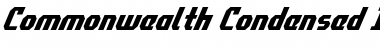 Commonwealth Condensed Italic Condensed Italic Font