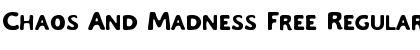 Chaos And Madness Free Regular Font