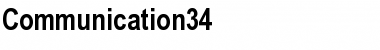 Communication34 Regular Font