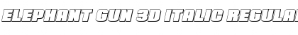Download Elephant Gun 3D Italic Font