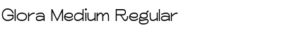 Glora Medium Regular Font