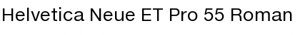 Helvetica Neue ET Pro 55 Roman