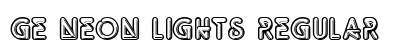 GE Neon Lights Regular Font Preview GE Neon Lights Regular Font Preview