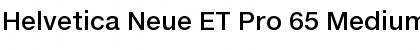 Helvetica Neue ET Pro 65 Medium