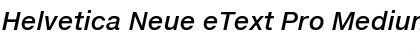 Helvetica Neue eText Pro Medium Italic