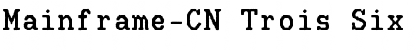 Download Mainframe-CN Trois Six Font