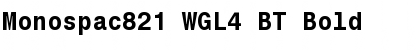 Download Monospac821 WGL4 BT Font