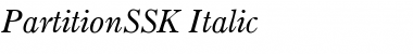 PartitionSSK Italic