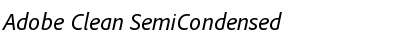 Download Adobe Clean SemiCondensed Font