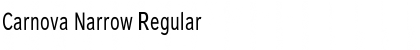 Carnova Narrow Regular Font