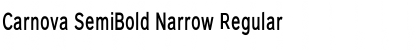 Download Carnova SemiBold Narrow Font