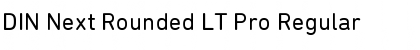 DIN Next Rounded LT Pro Regular Font