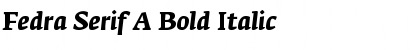 Fedra Serif A Bold Italic