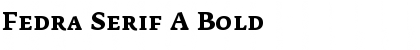 Fedra Serif A Bold Font