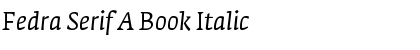 Fedra Serif A Book Italic