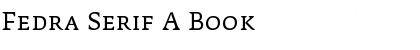 Fedra Serif A Book Font