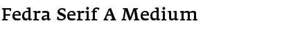 Fedra Serif A Medium Font