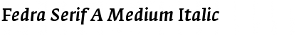 Fedra Serif A Medium Italic