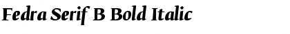 Fedra Serif B Bold Italic Font