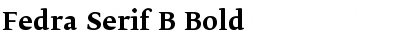Fedra Serif B Bold Font