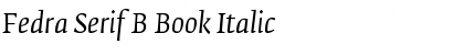 Fedra Serif B Book Italic