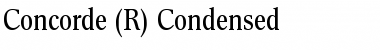 ConcordeCondensedBQ Condensed Font
