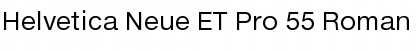 Helvetica Neue ET Pro 55 Roman