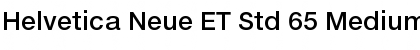 Helvetica Neue ET Std 65 Medium