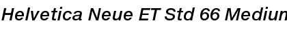 Helvetica Neue ET Std 66 Medium Italic
