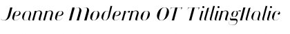 Jeanne Moderno OT TitlingItalic Font