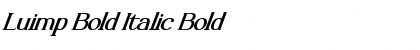 Download Luimp Bold Italic Font