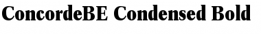 ConcordeBE-Condensed Bold Font