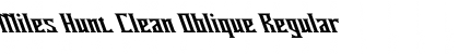 Download Miles Hunt Clean Oblique Font