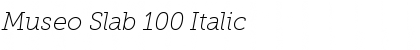 Museo Slab 100 Italic