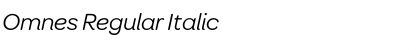 Omnes Regular Italic
