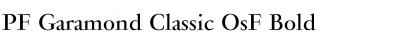Download PF Garamond Classic OsF Font
