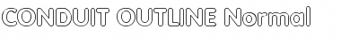 Download CONDUIT OUTLINE Font
