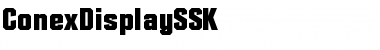 Download ConexDisplaySSK Font
