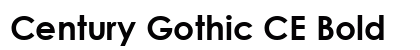 Century Gothic CE Bold Font Century Gothic CE Bold Font Preview