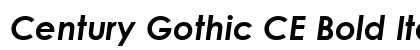 Century Gothic CE Bold Italic Font Century Gothic CE Bold Italic Font Preview