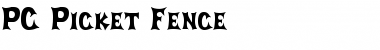 PC Picket Fence Regular Font