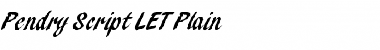 Pendry Script LET Plain Font