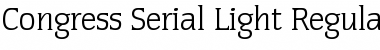 Download Congress-Serial-Light Font